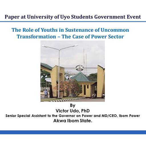 The Role of Youths in Sustenance of Uncommon Transformation - The Case of Power Sector