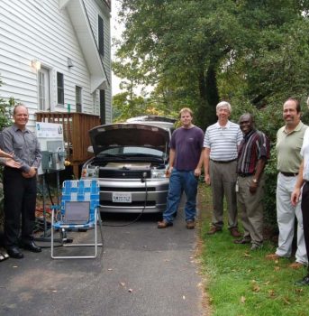 Demonstrating Vehicle to Grid (V2G) to the US Delaware US Congressional Delegation, Sen. Kappa and Mike Castle